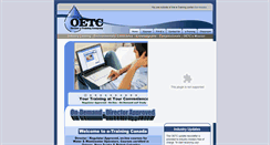 Desktop Screenshot of oetc.ca